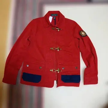 로렌 진스 컴퍼니 빨간색 밀리터리 자켓