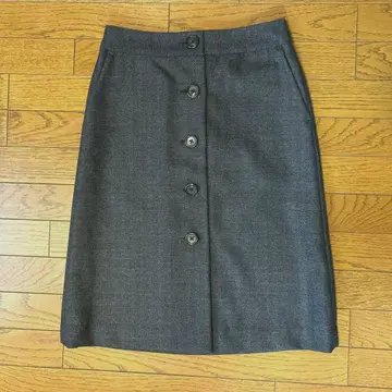 MARGARET HOWELL 헤링본 울 스커트