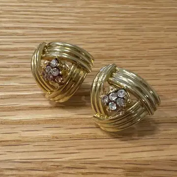 골드톤 클립형 귀찌