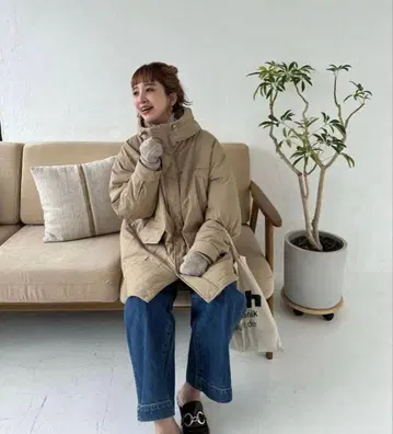 베이스 스톡 패디드 윈브레 후드티 미사용 새상품