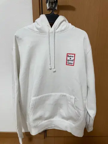 have good time 화이트 후드티 M