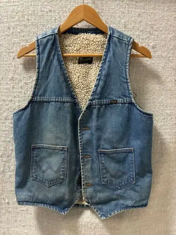 새상품급 Wrangler 랭글러 데님 보아 베스트 빈티지 70s