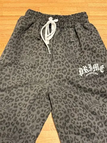PRIMEMEMBERS LeopardWideJoggers Black