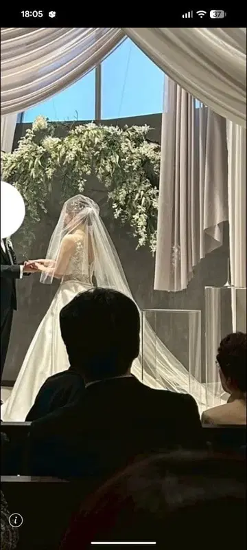 화이트 롱 웨딩 베일