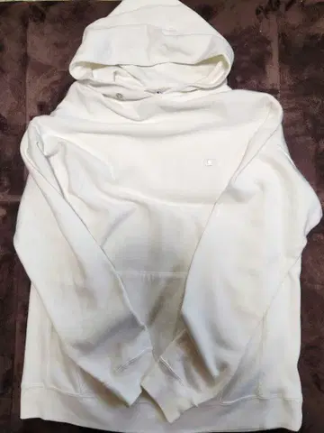 챔피언 리버스 위브 풀오버 후드티 화이트