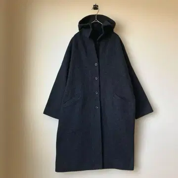 evam eva 프레스 울 후디드 코트 요건 레일 나카가와 마사시치 상점