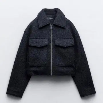 ZARA 부클레 크롭 자켓