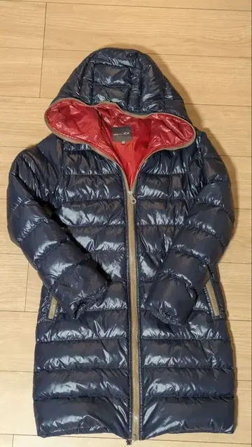 DUVETICA 네이비/레드 다운 자켓 M