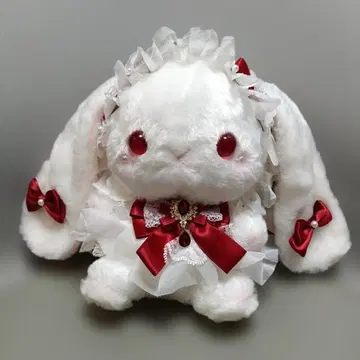 봉제 인형 숄더 백 토끼 빨간색