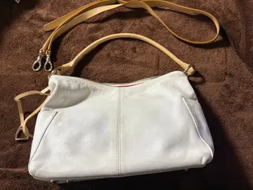[ 소메스 ] 화이트 가죽 숄더백
