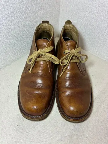 브라운 가죽 처카 부츠