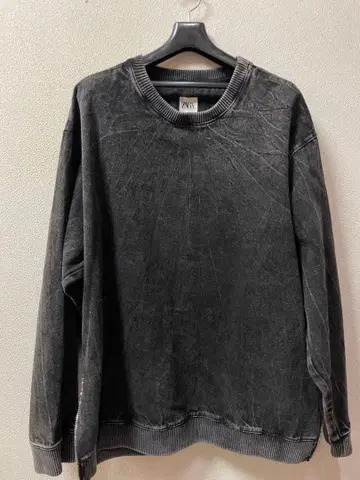 ZARA 다크 그레이 크루넥 트레이닝복 L 사이즈