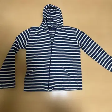 Le minor 후드 부착 스트라이프 후드티