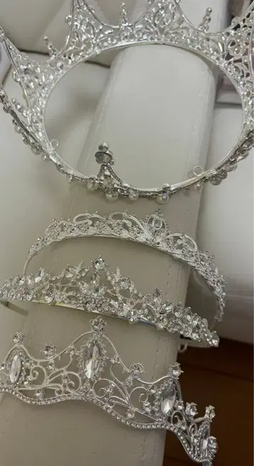 shein 실버 티아라 4세트