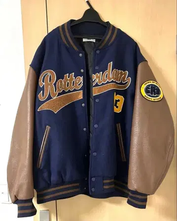 [ WEGO ] 멜톤 와펜 바시티 자켓