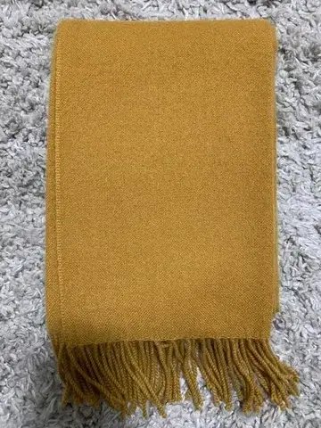 에디피스 EDIFICE 머플러 캐시미어 100% 카멜 머스타드