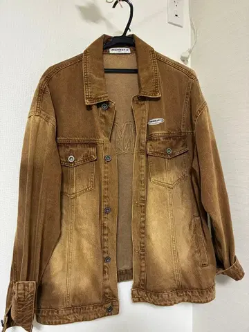 HIGHWAY-G L 사이즈 브라운 데님 자켓