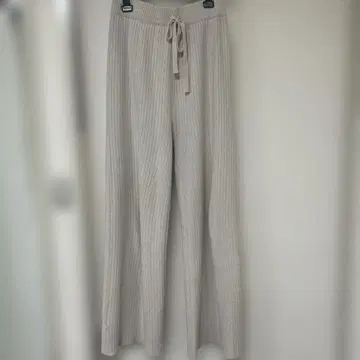니트 리브 팬츠 아이보리 프리 사이즈