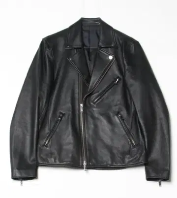 Studious 가죽 블루종 라이더 자켓