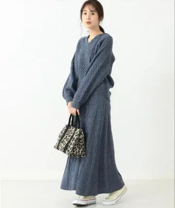 B:MING by BEAMS/케이블 V넥 셋업 빔즈