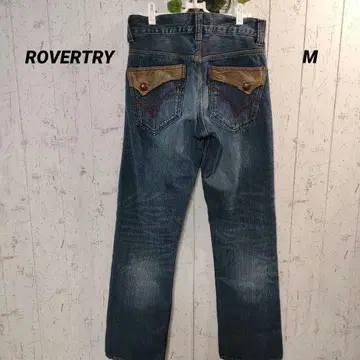 ROVERTRY 자수 디자인 스트레이트 데님 팬츠