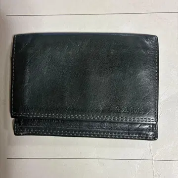 폴스미스 명함지갑 블랙 가죽 명함지갑 스트라이프 내부