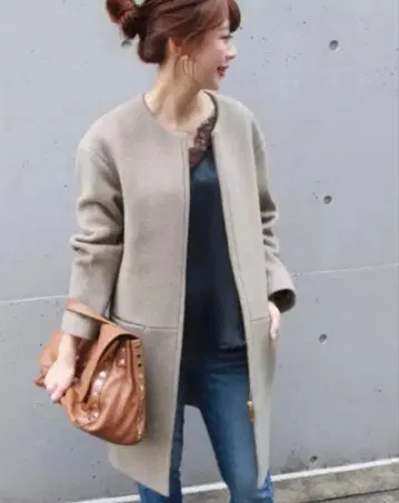 NOBLE ZIP 노카라 코트