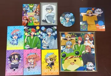 컬러풀 피치 카드 배지 여름 축제