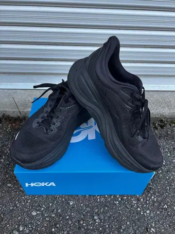 호카 본디 9 와이드 러닝화 블랙 27cm