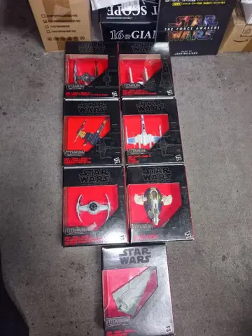 스타워즈 티타늄 피규어 세트 7개 세트
