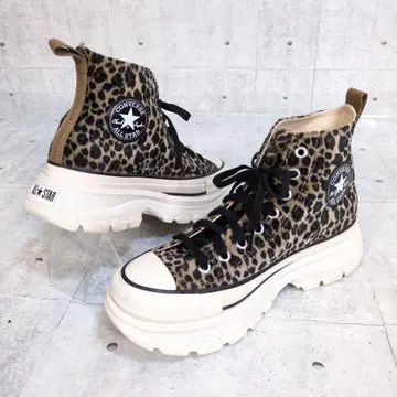 컨버스 올스타 트렉웨이브 하이컷 표범 무늬 레오파드