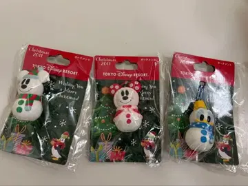 도쿄 디즈니 리조트 크리스마스 오너먼트 3개 세트