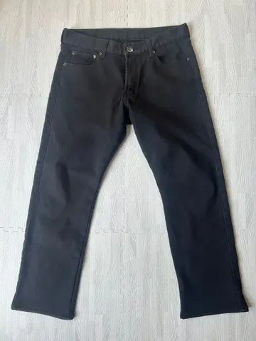 블랙 데님 팬츠 사이즈 85