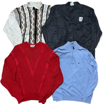 US 구제 의류 니트 스웨터 4장 묶음 판매 NT14