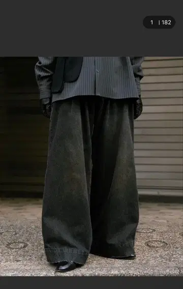 SOERTE 와이드 배기 빈티지 라이크 데님 팬츠 사이즈 1