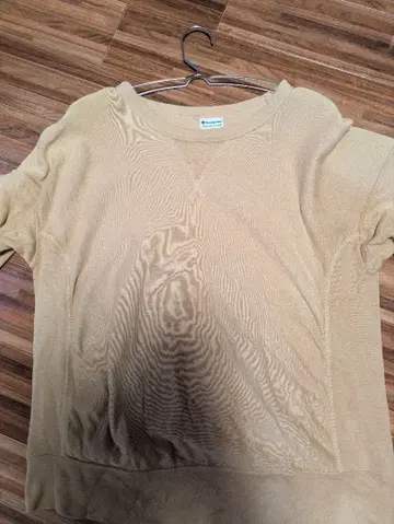 챔피언 리버스 위브 티셔츠 L 베이지