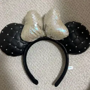 미니 귀 머리띠 블랙과 실버