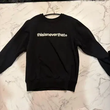 thisisneverthat 블랙 맨투맨 S