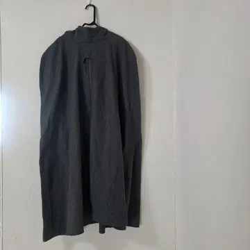 그레이 판초 롱 코트