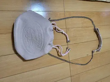 핑크 가죽 복조리형 백