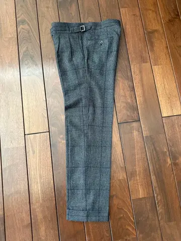 링 재킷 글렌체크 울 팬츠