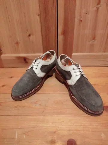 페퍼민트 투톤 컬러 신발 로카빌리 그레이 핑크 50s