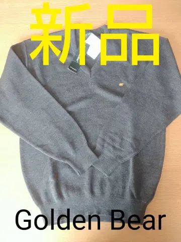 골든 베어 신사 스웨터 M 미사용 그레이