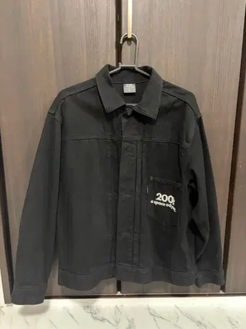 블랙 데님 자켓