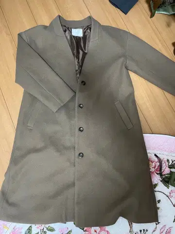 브라운 롱 코트