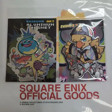 시부야 SHIBUYA ART 슬라임 초코보 알루미늄 마그넷 세트