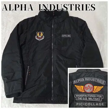ALPHA INDUSTRIES 플라이트 자켓 MA-1 블랙 XL