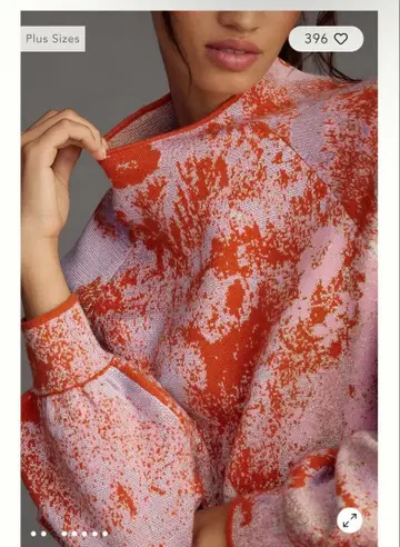 ANTHROPOLOGIE 스플래터 니트 M