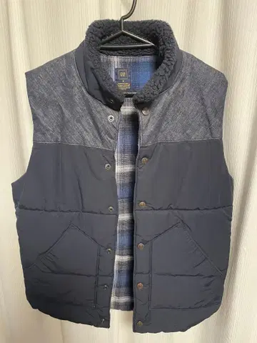 GAP + PENDLETON 네이비 다운 베스트 M