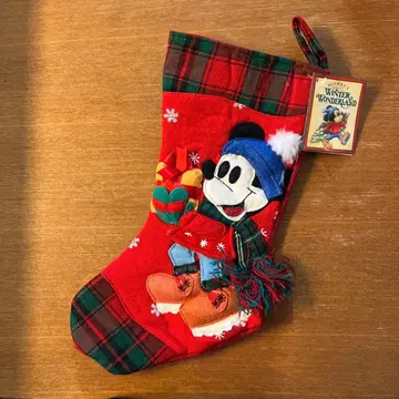 미키마우스 크리스마스 삭스 양말 디즈니 오너먼트